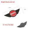 For BMW 1 W E82 ABS Car Rear Front Hood Emblem Badge Decoration Suitable for BMW Mini Cooper R55 R56 Replacement Logo Auto Styling Accessories