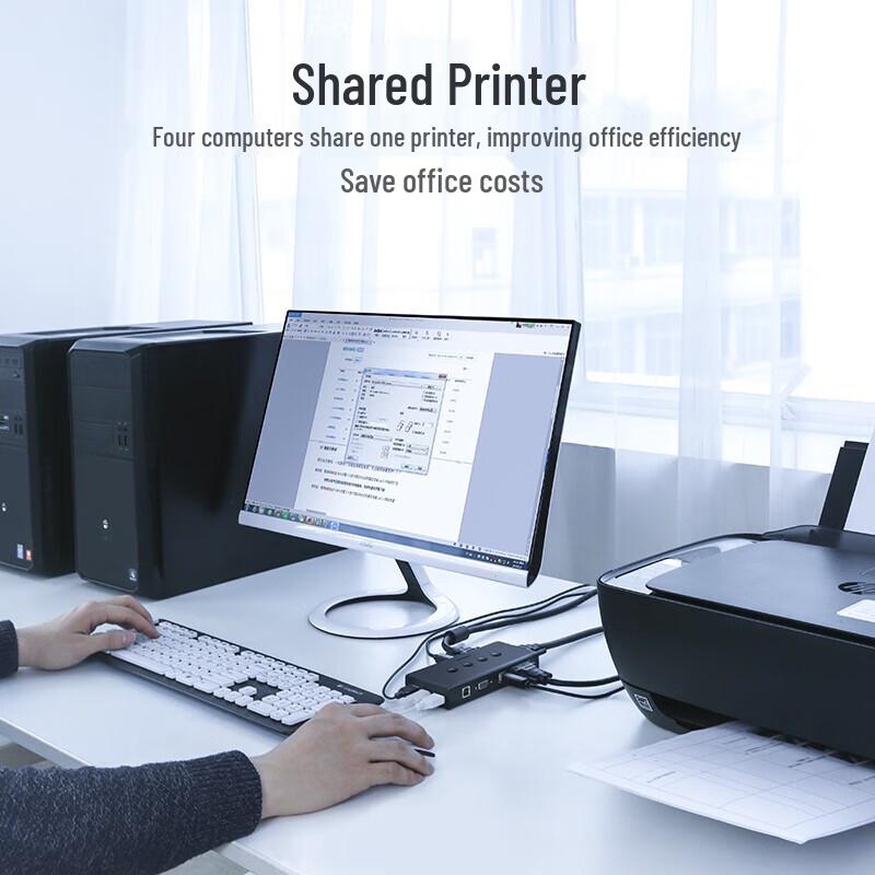 Ugreen 4-портовый VGA KVM-переключатель CM154