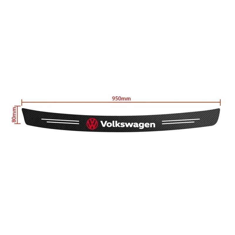Для VW Volkswagen Jetta MK5 Golf 1 шт. Автомобильные наклейки из углеродного волокна для защиты заднего бампера и багажника Для Volkswagen VW Touran Beetle Golf