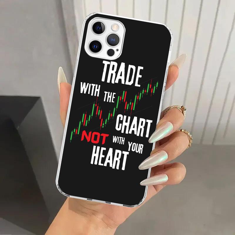 Trade Investment Forex Stock Market Phone Case for Iphone 17 Air 16 15 Plus 14 13 Mini 12 11 Pro Max 16E 7 8 SE 2020 Soft Funda