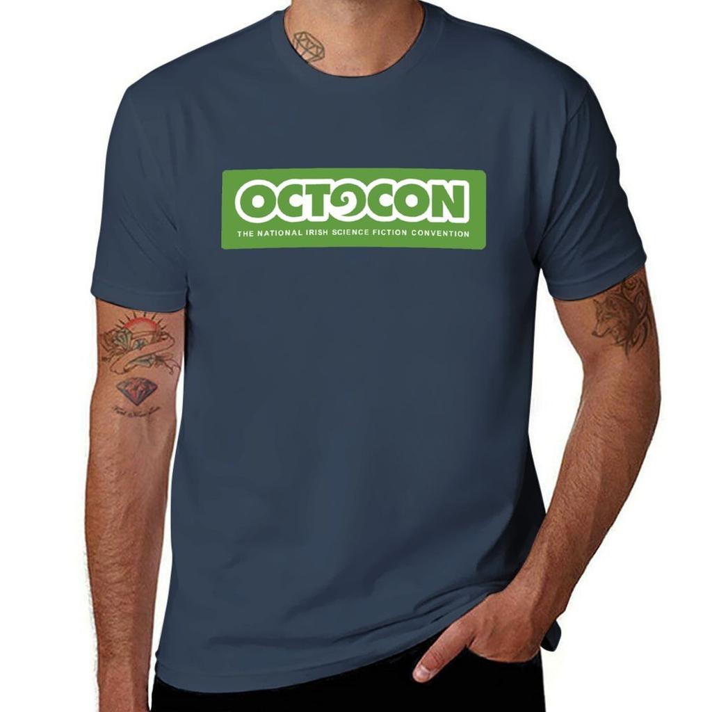 Футболка с логотипом Octocon футболка для мужчины футболки для мужчины хлопок смешная мужская футболка Футболка