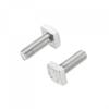 2pcs M8 X 20mm / M8 X 0.79" Square Head Bolt 304 Stainless Steel Fully Thread Machine Screws