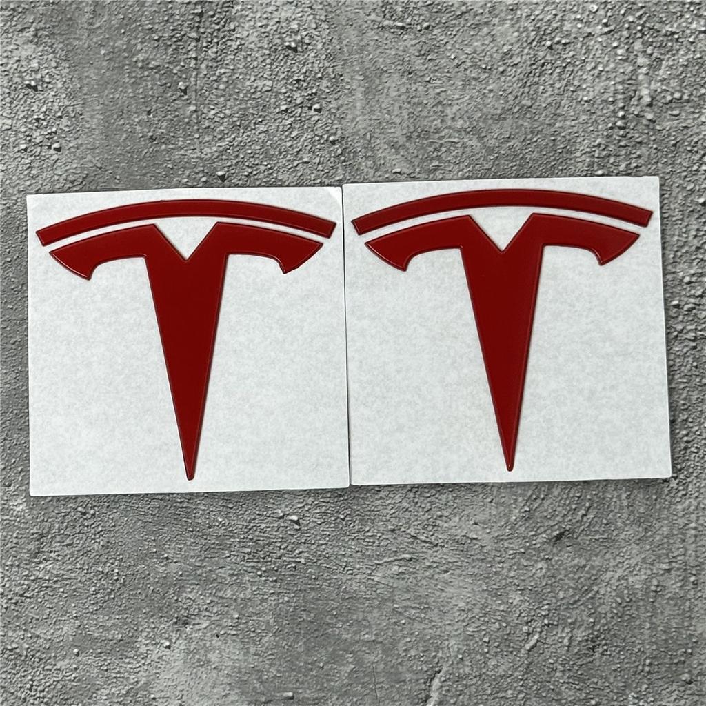 100% Оригинальный металлический логотип-эмблема Tesla Model 3/Y - Комплект для замены на передний или задний багажник, Декоративные элементы кузова, Аксессуар для автомобиля