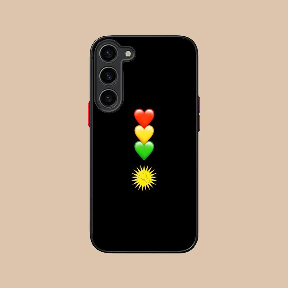 Силиконовый чехол для мобильного телефона с флагом Курдистана для Samsung Galaxy S26 S25 S24 S23 S22 S21 Plus FE Ultra Цветная обложка