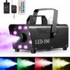 8 LED Adjustable Color Smoke Machine 500W Small Halloween Fog Machine KTV Stage Lighting Effect Atmosphere Equipment