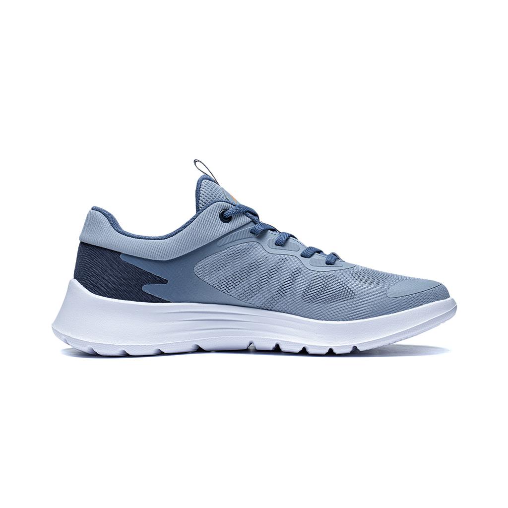 Li Ning Текстиль Light Feather, Амортизация TPU, Нескользящая, Износостойкая, Низкие, Беговые кроссовки, Мужские, Синие, ARST019-4