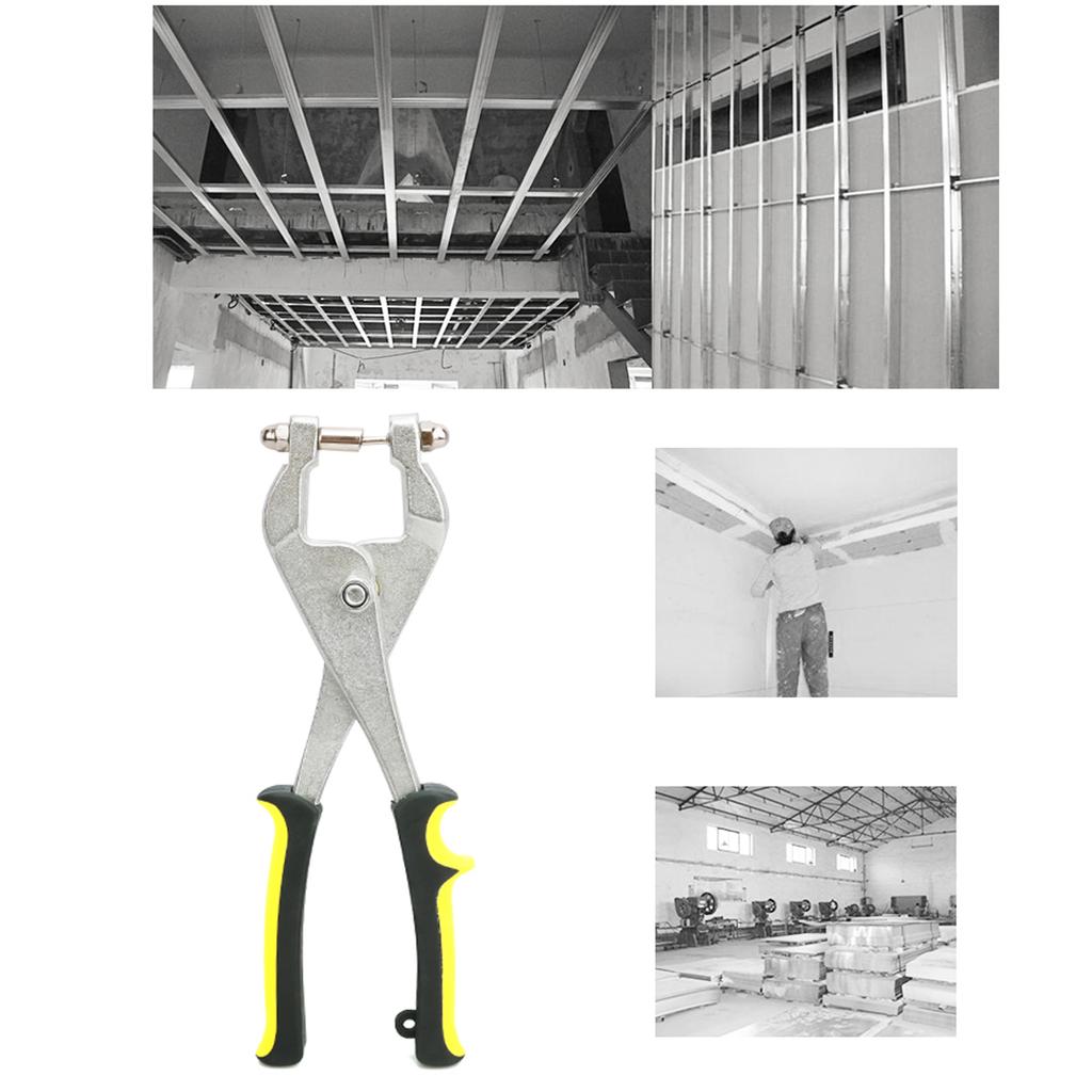 Ручные клещи-дырокол из нержавеющей стали для листового металла, алюминиевых кромок и железных вывесок - Инструмент для пробивки тонкого металла