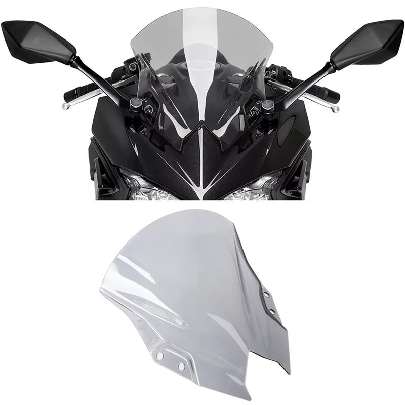 A28G-Motorcycle Windscreen Windshield Wind Shield Protector For Kawasaki Ninja 500 NINJA 500 SE 2024 2025