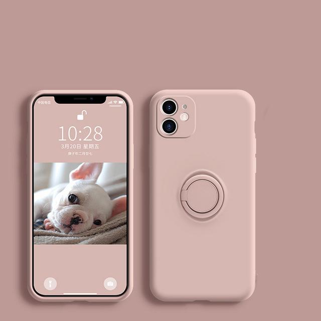 Оригинальный силиконовый чехол-держатель с магнитным кольцом для Iphone 14 11 12 13 Pro Max Xs Max Xr Xs X 14, мягкая автомобильная подставка, чехол с кронштейном на палец