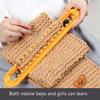 DIY Weaving Loom Knitting Kit 26/36/47/58cm Braiding Tool Portable Wool Knitter