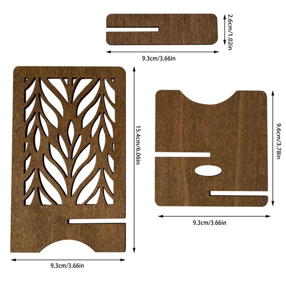 Домашний Декор Полый Настольный Держатель для Телефона Узор Листья Самшитовый Стенд Кронштейн Устойчивый Ретро Подставка для Телефона Женская