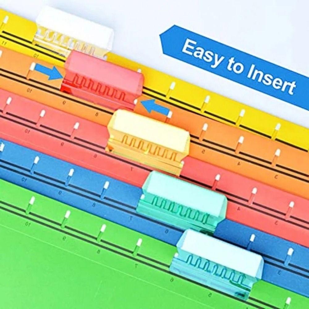 60/100Pcs PVC File Folder Tabs Distinguish Hanging Files Quick Identification Hanging File Folder Labels Clear To Read