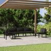 Day and Night - Day and Night Garden Furniture Set 5 Pieces and Anthracite Gray Aluminum Cushions