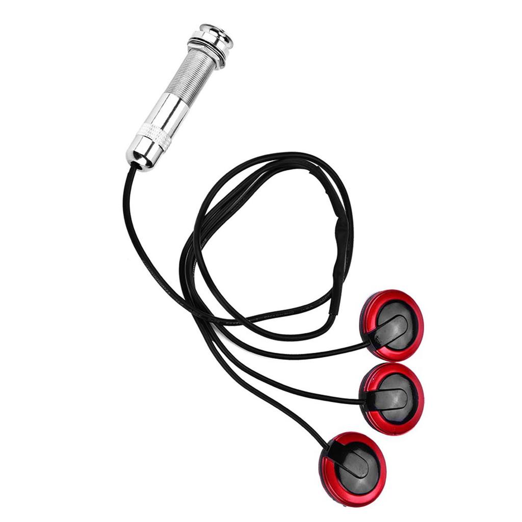 Самоклеящийся пьезоэлектрический микрофонный звукосниматель с разъемом для гитары, укулеле, скрипки