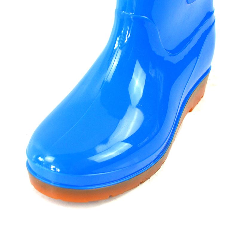 Сапоги из ПВХ для дождя Водонепроницаемая обувь для защиты от воды Резиновые сапоги для дождя Зимняя теплая обувь Резиновые сапоги