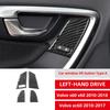 For XC60 2010-2017 Car Window Switch Lifter Button Frame Panel Cover Sticker Carbon Fiber Interior For Volvo S60 V60 2010-2018