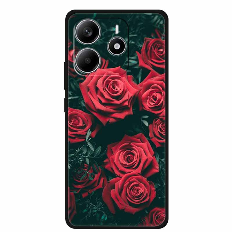 Для Redmi Note 14 4G ГЛОБАЛЬНЫЙ Чехол Животные Мягкий Силиконовый ТПУ Чехлы для Телефона Задняя Крышка для Xiaomi Redmi Note14 4G Защитник Coque