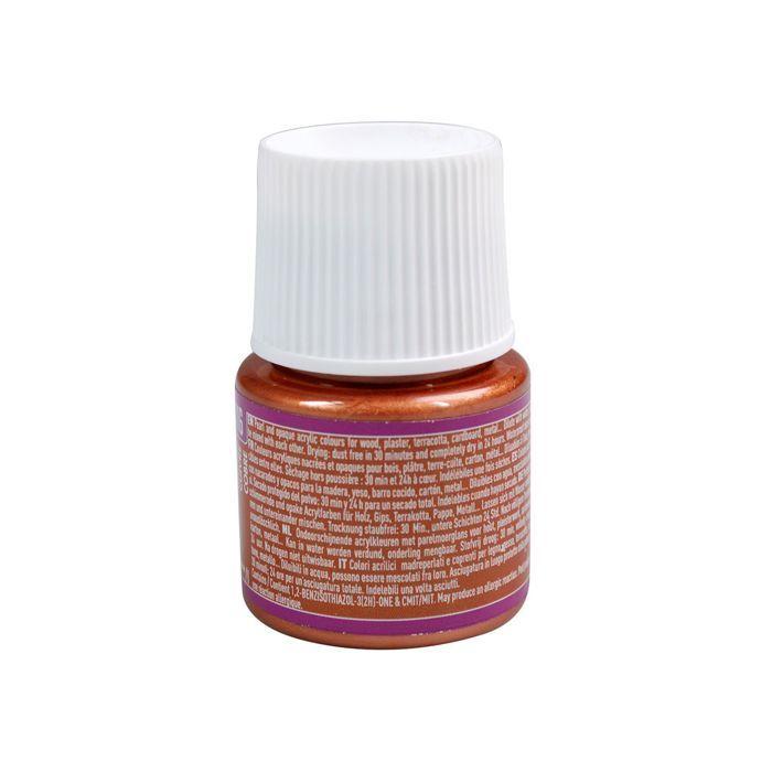 Peinture acrylique - Pébéo - Déco - Nacré - 45 ml - Marron Cuivre