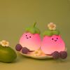 Night Lamp LED Cute Eggplant Night Light Dimmable Nursery Eggplant Lamps Super Squishy Silicone USB Rechargeable Touch Control