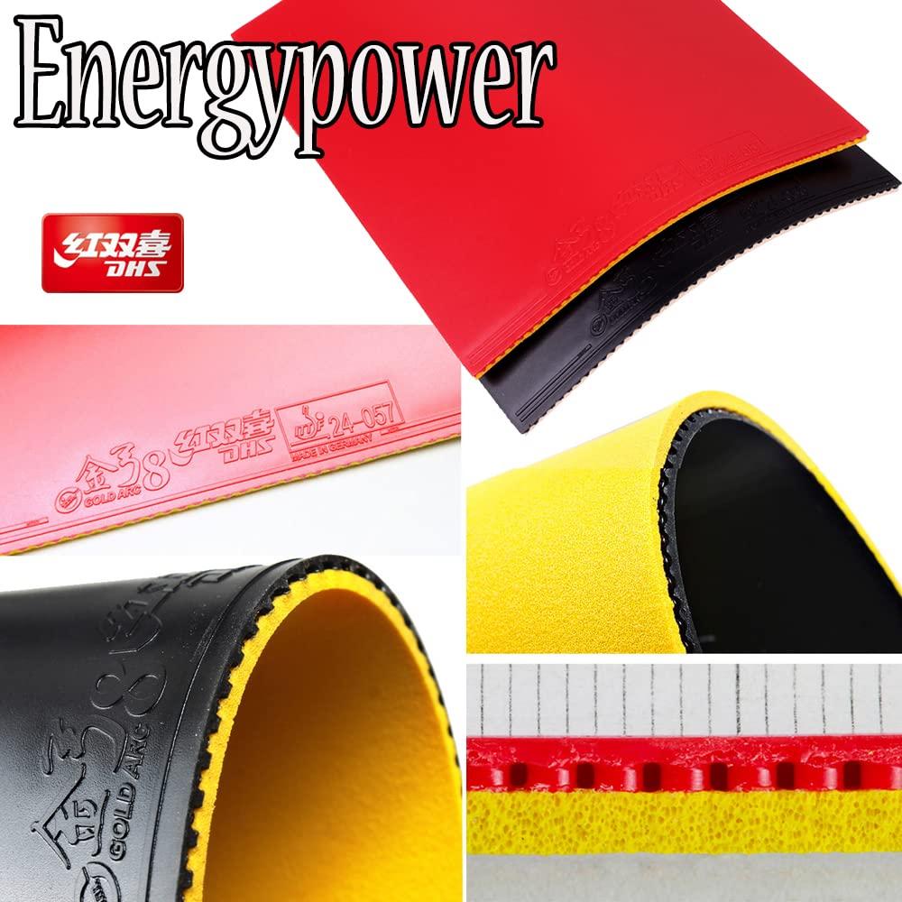 EnergyPower Hongsouxi DHS Накладка для настольного тенниса Golden Bow 8 Сделано в Германии СДЕЛАНО В ГЕРМАНИИ резина с высоким натяжением, разработанная совместно с Ван Сицинем и Ма Лунгом