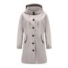 Autumn Winter New Women's Hooded Long Trench Coat, Loose Plus Size Casual Windproof Outerwear for European American