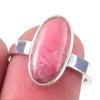Natural Rhodochrosite Gemstone Handmade 925 Solid Sterling Silver Ring S.7 O5Z81