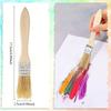 10Pcs Wooden Handle Pig Mane Brushes Thickened Wall Paint Brush  Furniture Painting