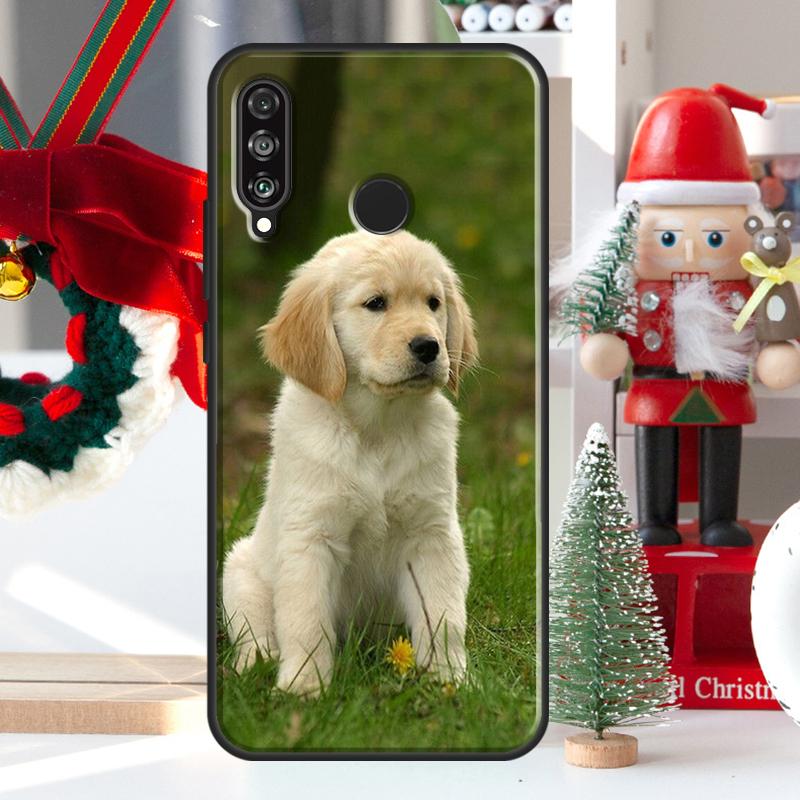 Чехол для Huawei Nova 12i 11i 8i 12s Y73 Y72 Y61 Y91 Y90 Y70 Y60 9 10 SE P60 Pro P30 P40 Lite с изображением золотистого ретривера