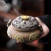 Cornucopia Incense Burner Ceramics Aromatherapy Incense Holder Vintage Chinese Decor Zen for Meditation Mosquito Coil Holder