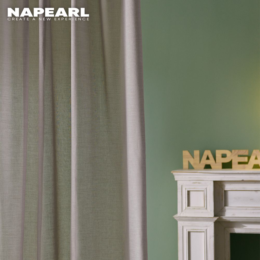 1 шт. NAPEARL, современная роскошная прозрачная оконная занавеска, мягкая текстурированная тюлевая занавеска, домашний декор, занавеска для спальни