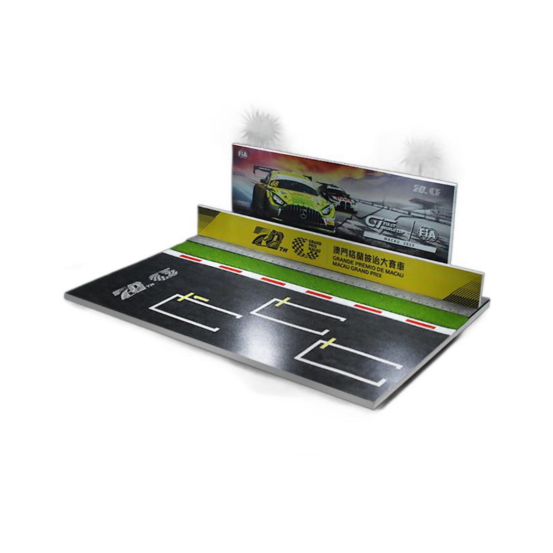 1:Модель гоночного автомобиля масштаба 1/64 с дисплеем и подсветкой - Коллекционные игрушечные машинки из сплава для хранения и украшения