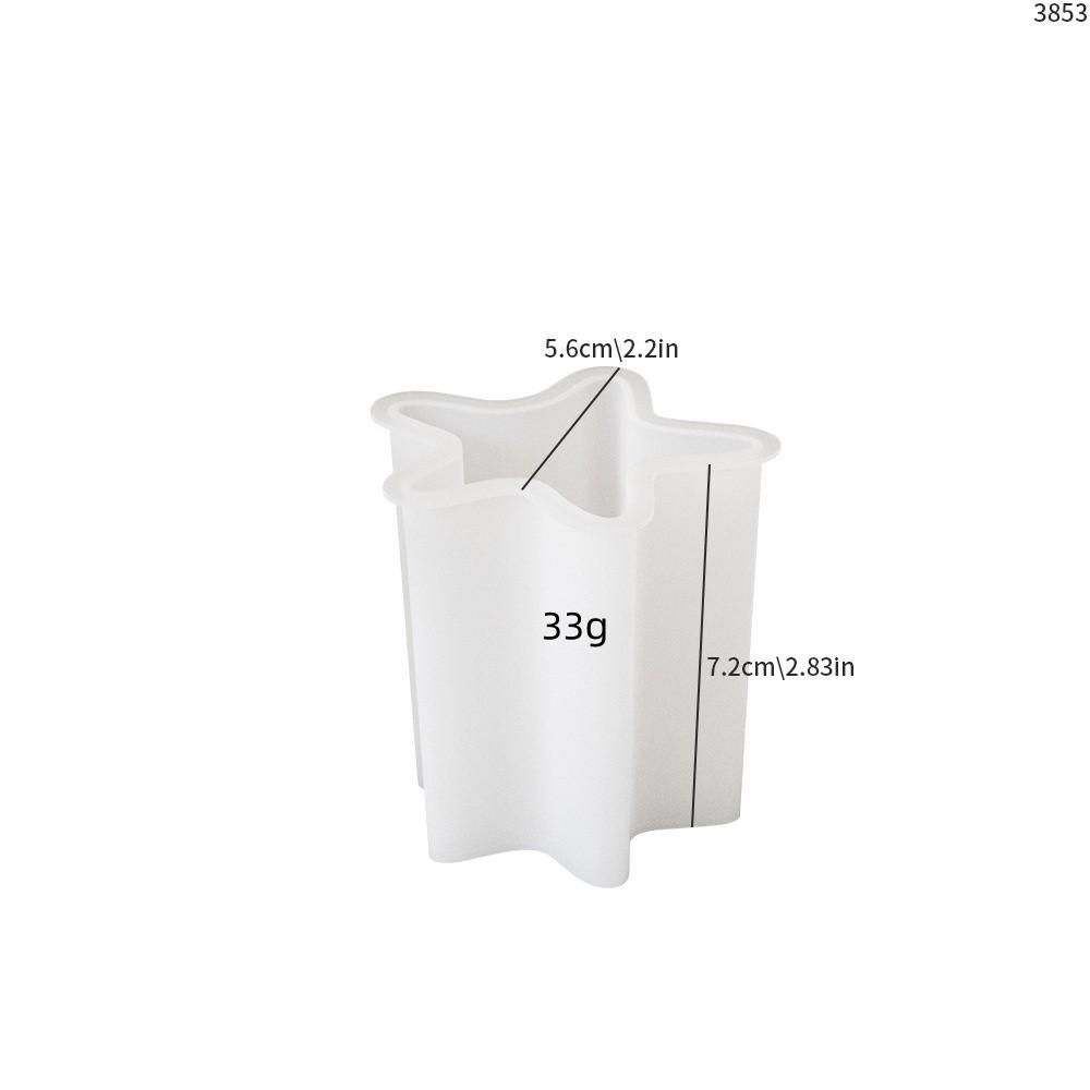 3D Морская звезда Луна Пирамида Облако Форма цветка Ароматическая свеча Силиконовая форма DIY Гипс Смола Мыло Воск Изготовление форм Домашнее украшение