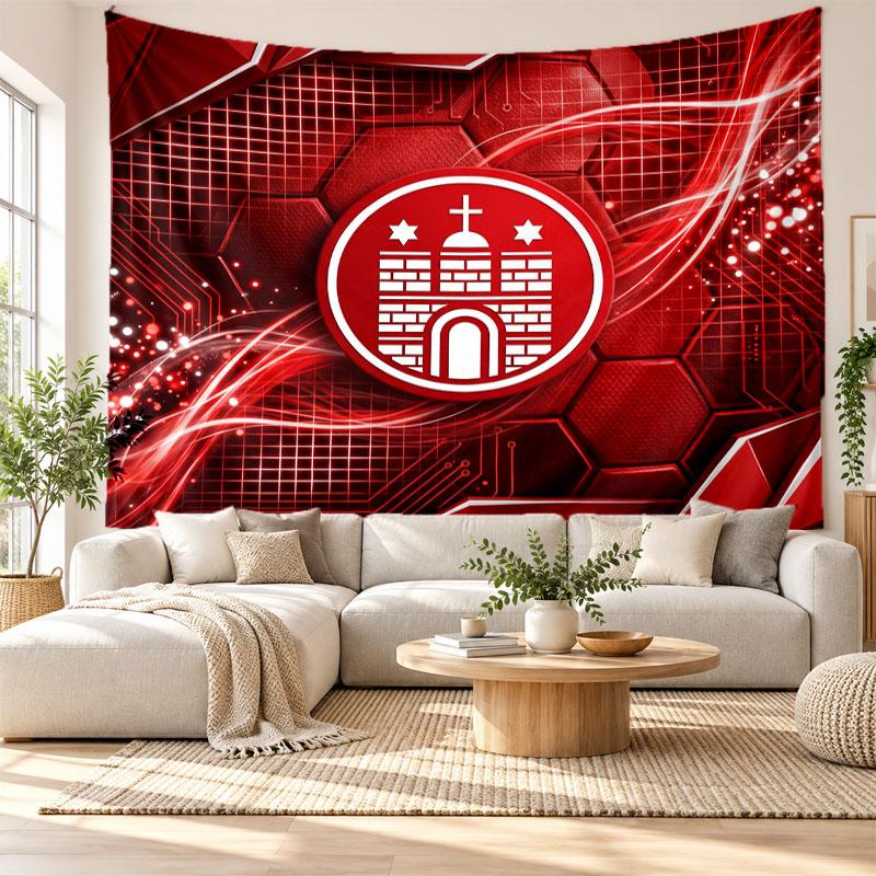 FC St. Pauli Football Wall Tapestry, Soft Fabric Wall Hanging, Decorative Backdrop For Bedroom Home Wall Art