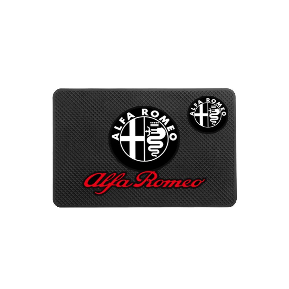 For Alfa Romeo 108 Car Sticker For Alfa Romeo 159 147 1Pcs Silicone Car Dashboard Non-Slip Mat Phone Holder Anti-skid Pad For Alfa Romeo 156 164 16