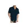 DHRUVI TRENDZ Мужская повседневная рубашка из полихлопка Regular Fit (DTMS6132_Черный_XL)