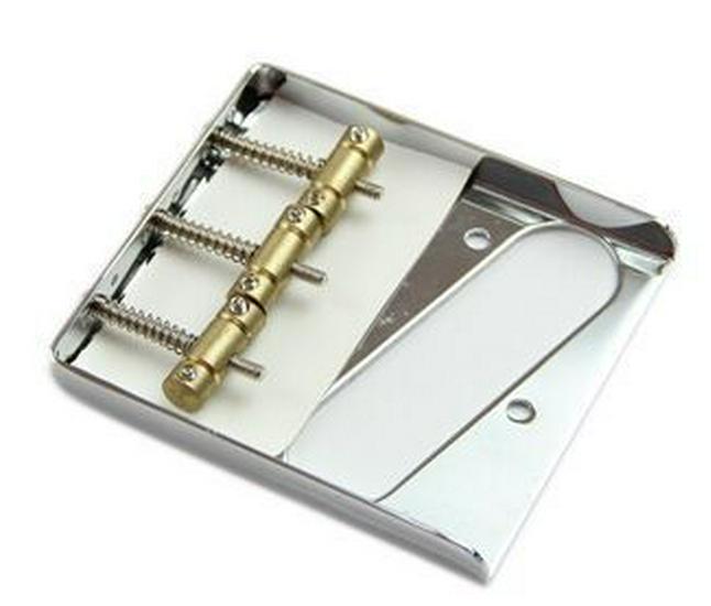 Brass Single Coil TL Bridge Tailpiece with String Posts