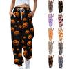Kids Sport Halloween Day Printed Gradient Drawstring Pocket Casual Sweatpants Pants