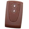 Силиконовый чехол IKT для смарт-ключа автомобиля Daihatsu, 2 кнопки, коричневый / Tanto /