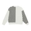 Vans American Vintage Check Print Pullover Crewneck Sweatshirt Unisex Sweatshirt Off-White VN0002ENFS8