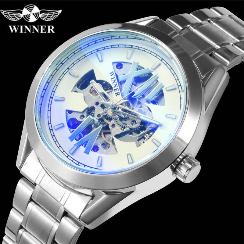 WINNER Fashion Mechanical Hollow Waterproof Automatic Mechanical Watch