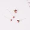 20 Pairs Colorful Faux Rhinestone Plastic Ear Studs Hypoallergenic Earrings