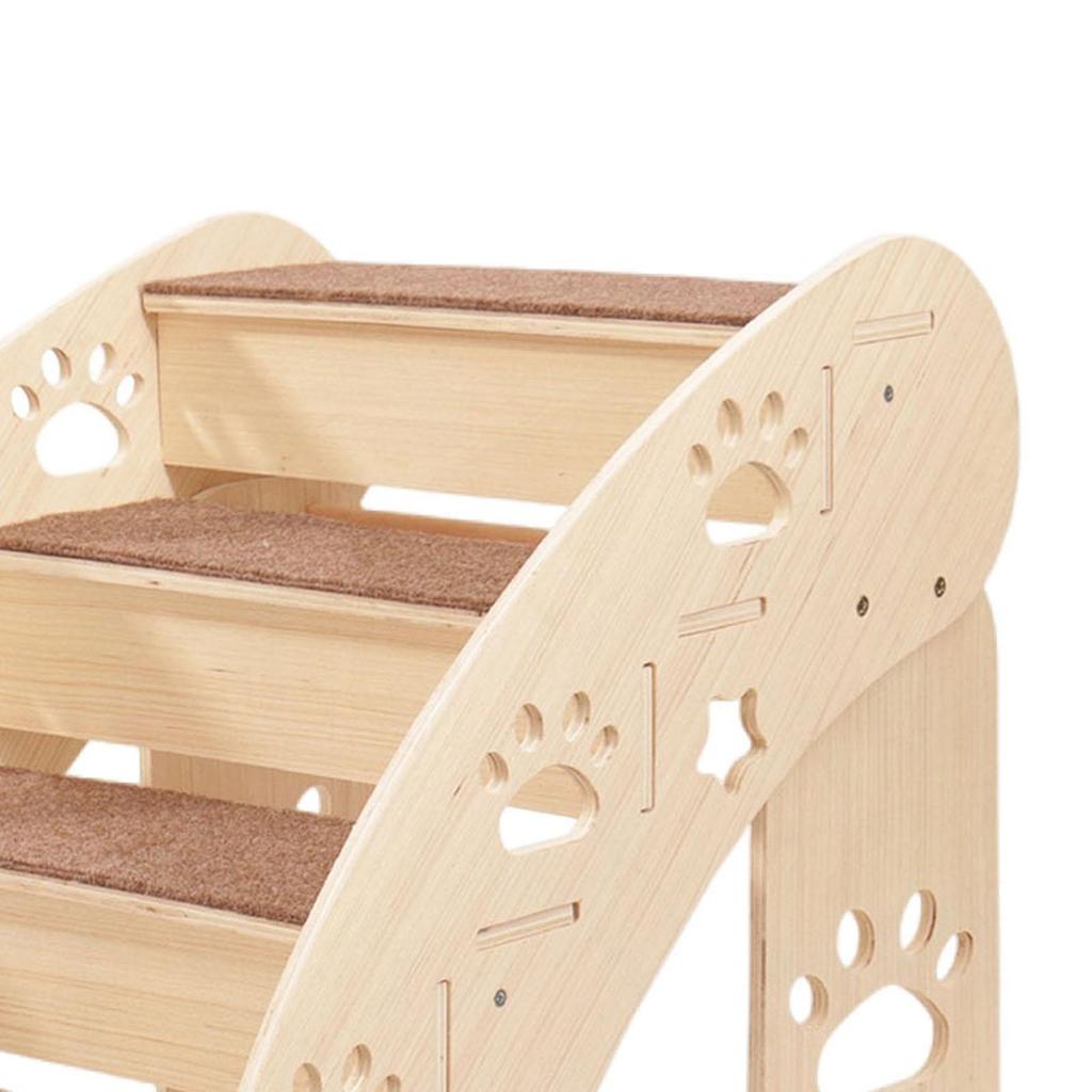 Деревянная лестница для домашних животных, нескользящая, ступеньки для собак, прочная рампа для помещений, многофункциональная, для залезания на кровать, для маленьких собак и кошек