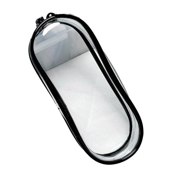 Clear Figure Display Bag with Metal Buckle Waterproof PVC Zipper Dustproof Portable OB11 BJD Doll Carrying Case Hanging Storage Bag