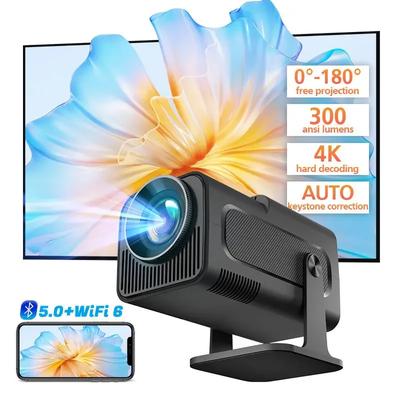 Проектор Android 11 390ANSI HY320 с разрешением 4K и разрешением 1080P, двойной Wifi6, обновление, портативный кинотеатр для улицы