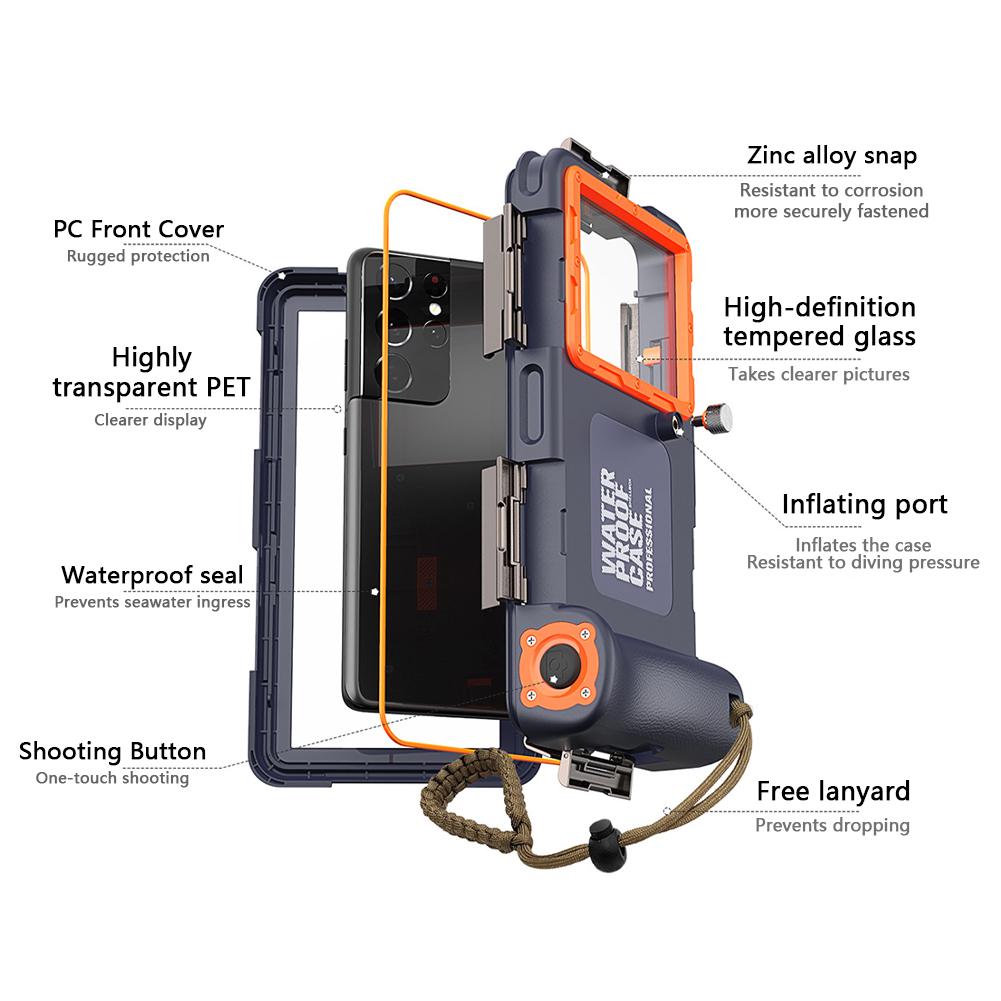 IP68 Universal Waterproof Bag Cell Phone Pouch Case Water Proof Underwater Phone Case For Apple iPhone Huawei Xiaomi Samsung