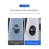4PCS Car Door Lock Protective Cover Self-adhesive Carbon Fiber Pattern Car Door Lock Anti Rust Sleeve Car Decorative Accessories