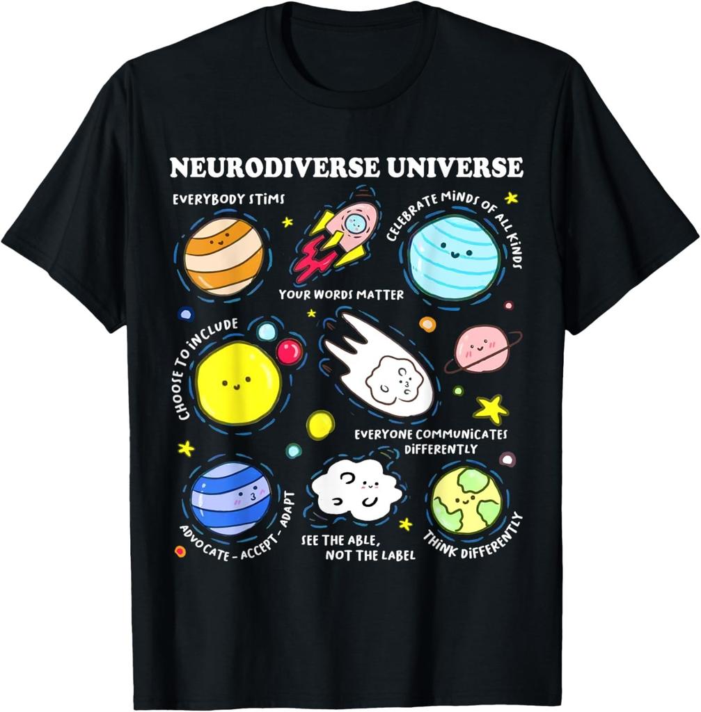 Autism Awareness Universe Neurodiversity Unisex T-Shirt