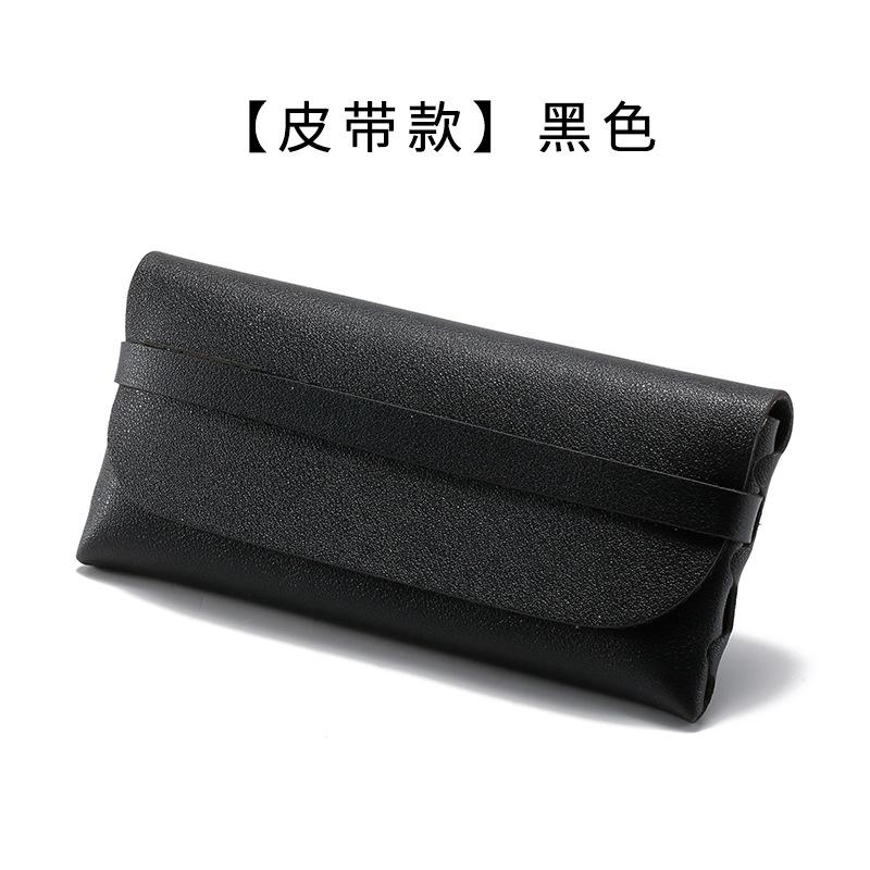 Мягкая кожаная сумка для очков, модный портативный футляр для солнцезащитных очков, упаковка, подарочная коробка, футляр для солнцезащитных очков, модная коробка с ремешком