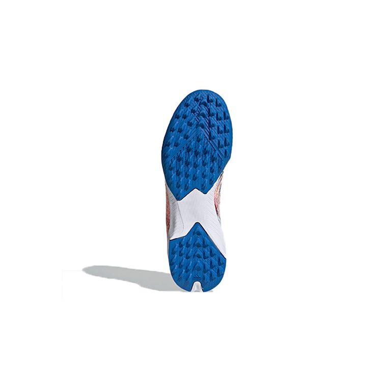 adidas X GHOSTED Дышащие сетчатые низкие детские футбольные бутсы Сине-белые Детские FW5838