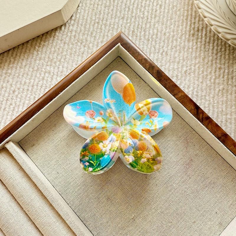 Заколка для волос с градиентным узором Plumeria 1 шт.